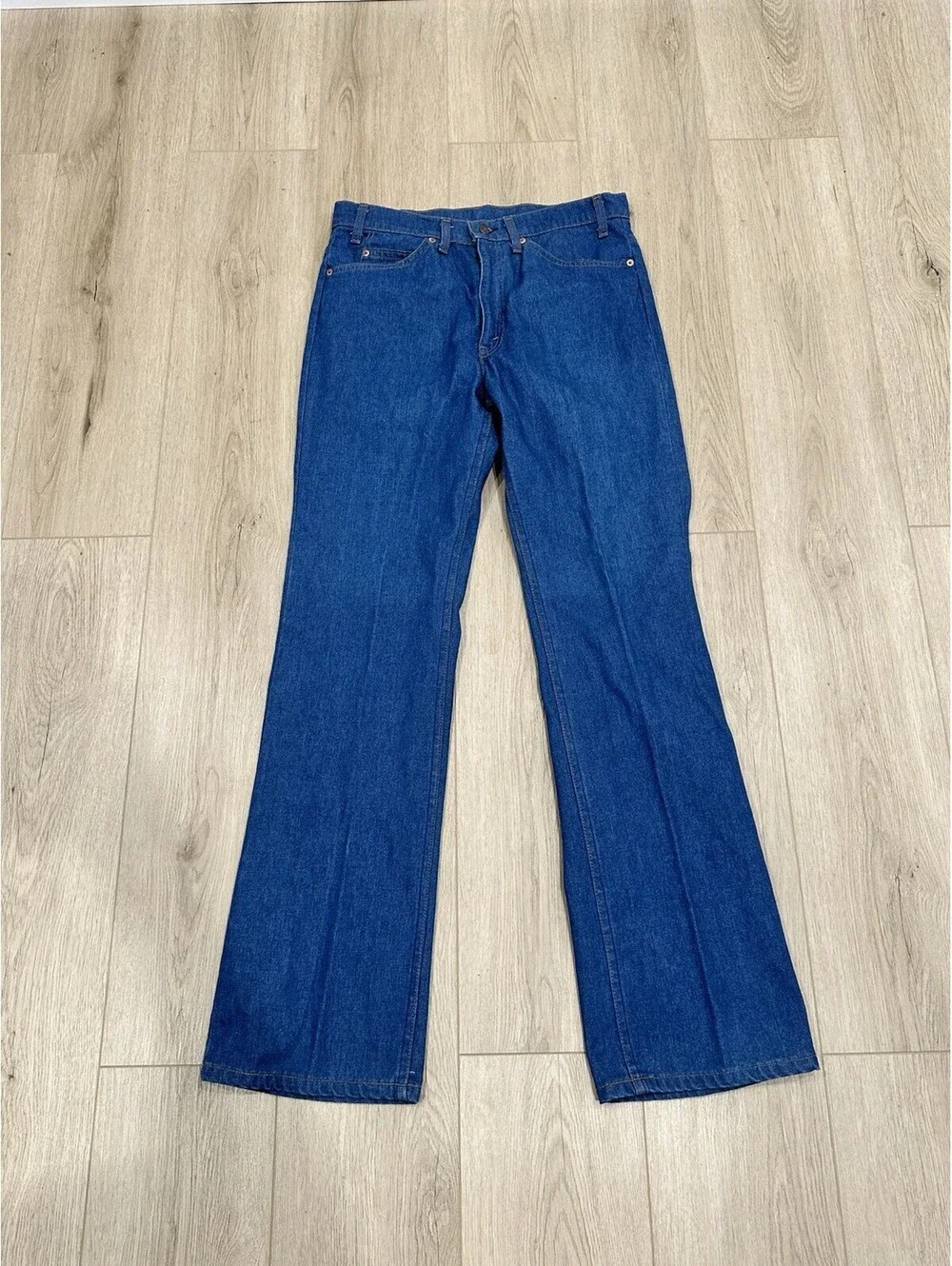 Vintage Levi’s 517 9814 Orange Tab Bootcut Jeans 33x34 Made In USA Talon Zipper